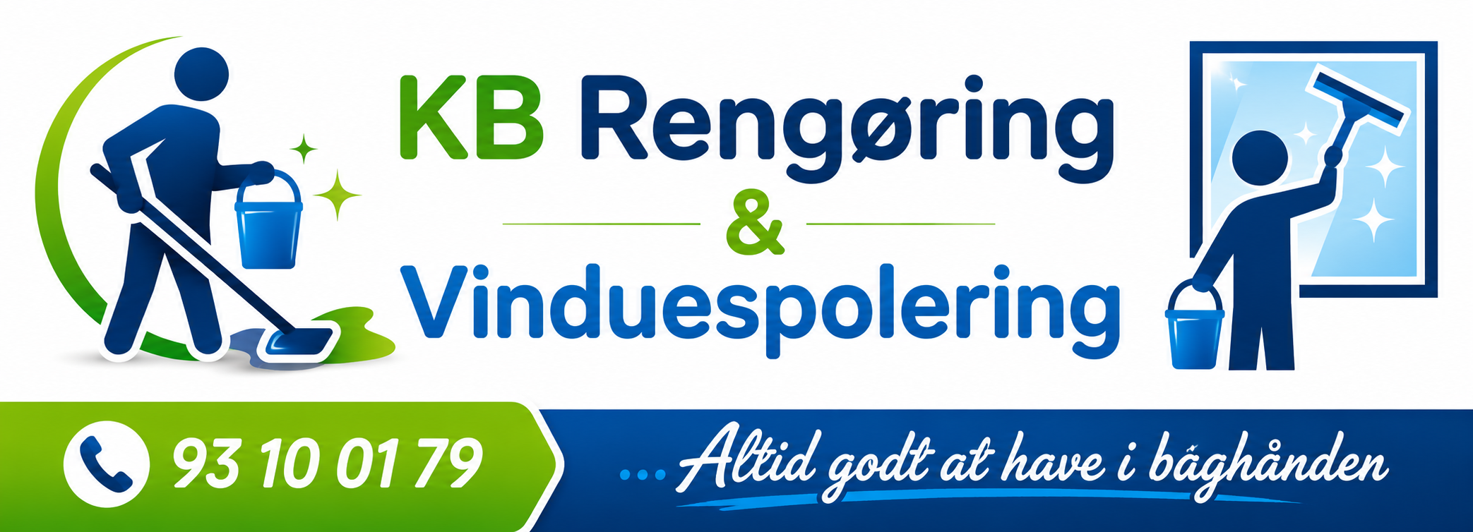 KB Rengøring & Vinduespolering logo